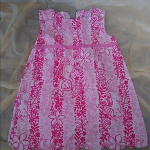 Lilly Pulitzer pink and white 2T sleeveless